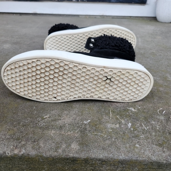 Sam Edelman Luther Shearling Sneaker Women 7 Shoes - Picture 8 of 9